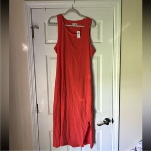 GAP Sleeveless Red Maxi Dress